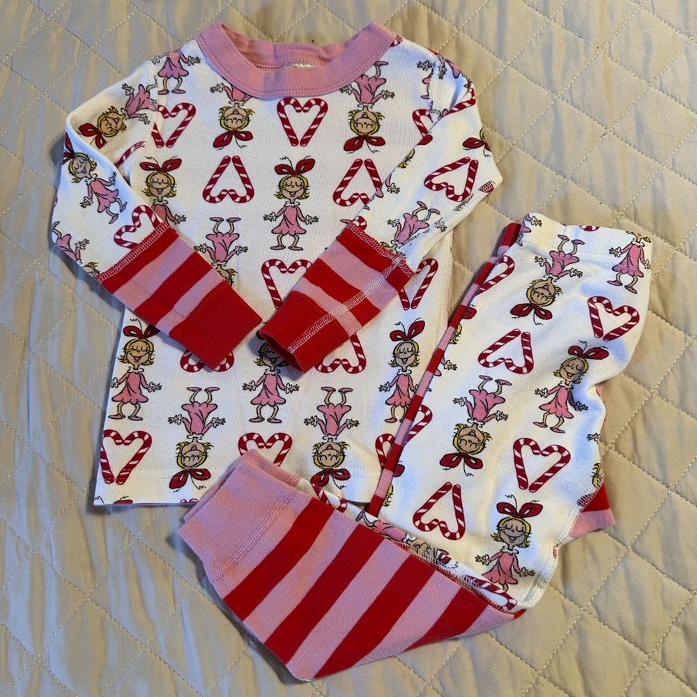 Hanna Andersson GRINCH Pajama Set 3T 🎄
